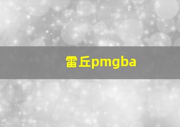 雷丘pmgba