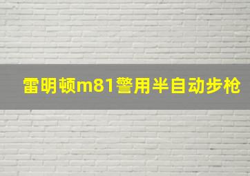 雷明顿m81警用半自动步枪