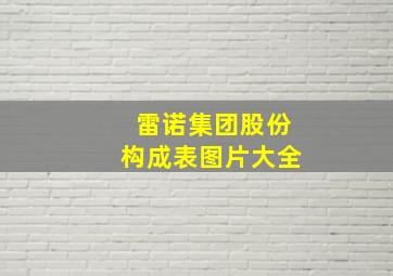 雷诺集团股份构成表图片大全