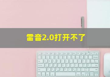 雷音2.0打开不了