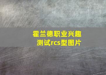 霍兰德职业兴趣测试rcs型图片