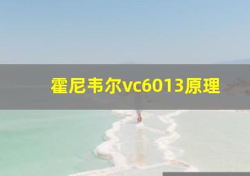 霍尼韦尔vc6013原理