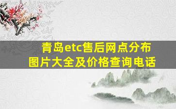 青岛etc售后网点分布图片大全及价格查询电话