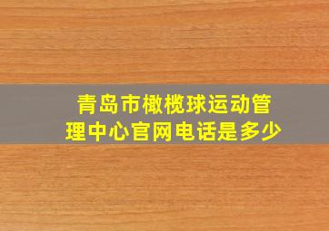 青岛市橄榄球运动管理中心官网电话是多少