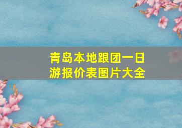 青岛本地跟团一日游报价表图片大全