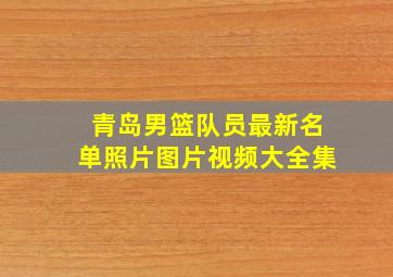 青岛男篮队员最新名单照片图片视频大全集