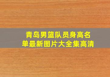 青岛男篮队员身高名单最新图片大全集高清