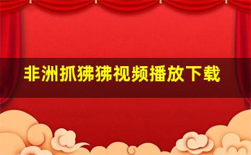 非洲抓狒狒视频播放下载