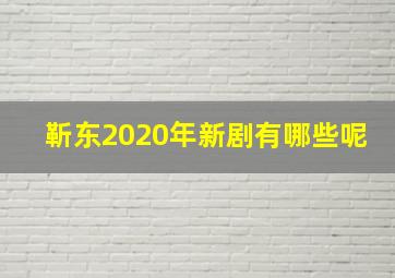 靳东2020年新剧有哪些呢