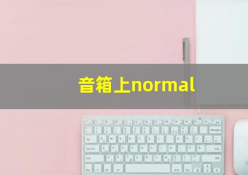 音箱上normal