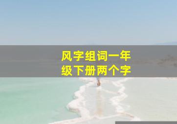 风字组词一年级下册两个字