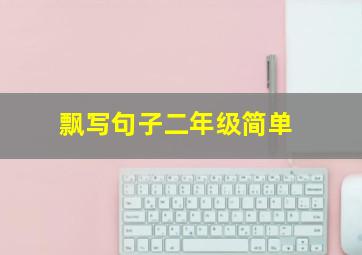 飘写句子二年级简单