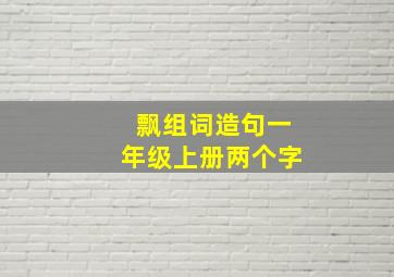 飘组词造句一年级上册两个字