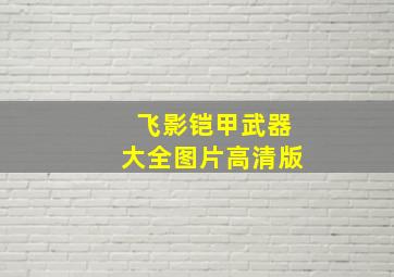 飞影铠甲武器大全图片高清版