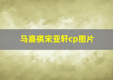 马嘉祺宋亚轩cp图片