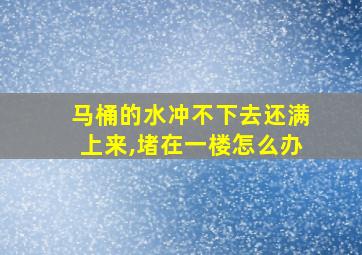 马桶的水冲不下去还满上来,堵在一楼怎么办