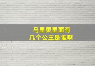 马里奥里面有几个公主是谁啊