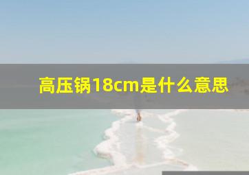 高压锅18cm是什么意思