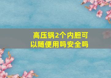 高压锅2个内胆可以随便用吗安全吗