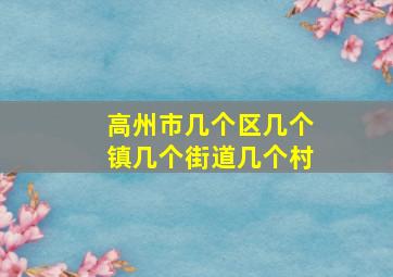 高州市几个区几个镇几个街道几个村