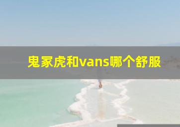 鬼冢虎和vans哪个舒服