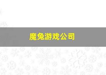 魔兔游戏公司