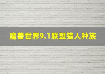 魔兽世界9.1联盟猎人种族