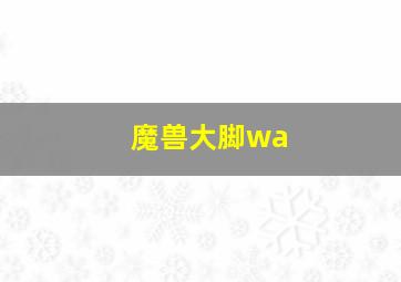 魔兽大脚wa