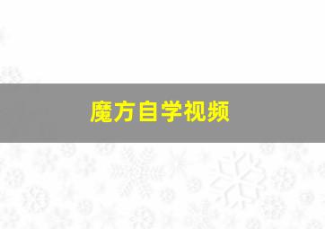 魔方自学视频