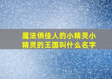 魔法俏佳人的小精灵小精灵的王国叫什么名字