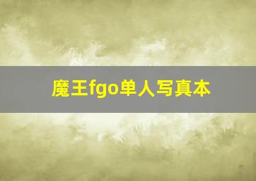 魔王fgo单人写真本