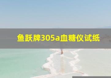 鱼跃牌305a血糖仪试纸