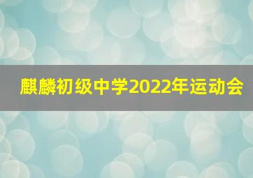 麒麟初级中学2022年运动会