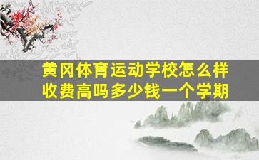 黄冈体育运动学校怎么样收费高吗多少钱一个学期