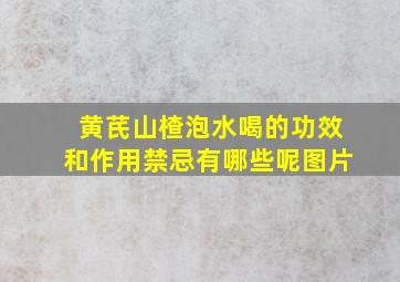 黄芪山楂泡水喝的功效和作用禁忌有哪些呢图片