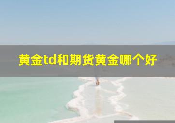 黄金td和期货黄金哪个好