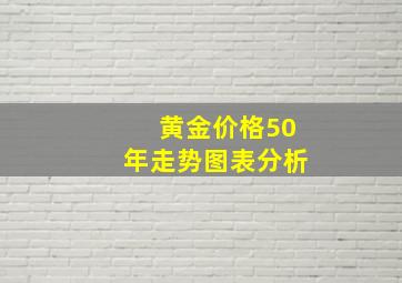 黄金价格50年走势图表分析