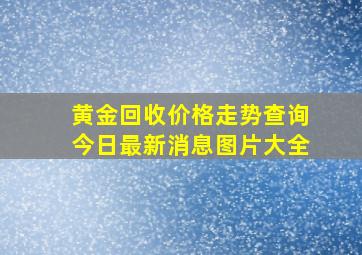 黄金回收价格走势查询今日最新消息图片大全