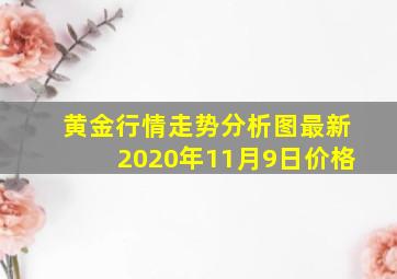 黄金行情走势分析图最新2020年11月9日价格