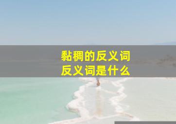 黏稠的反义词反义词是什么