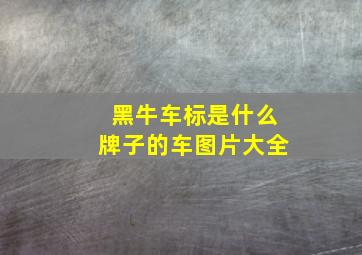 黑牛车标是什么牌子的车图片大全