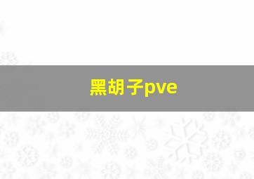 黑胡子pve