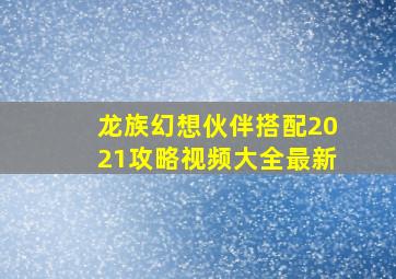 龙族幻想伙伴搭配2021攻略视频大全最新