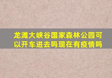 龙滩大峡谷国家森林公园可以开车进去吗现在有疫情吗