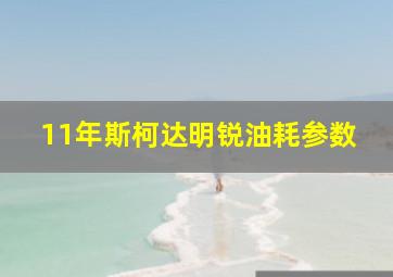 11年斯柯达明锐油耗参数