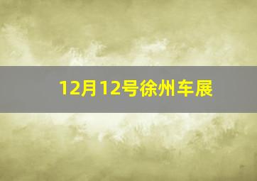 12月12号徐州车展