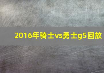 2016年骑士vs勇士g5回放