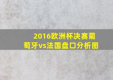 2016欧洲杯决赛葡萄牙vs法国盘口分析图