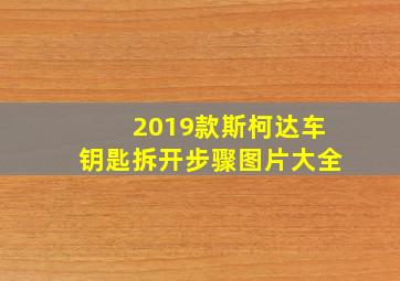 2019款斯柯达车钥匙拆开步骤图片大全