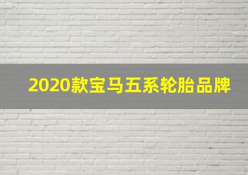 2020款宝马五系轮胎品牌